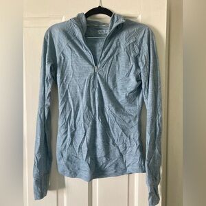 Parklife 100% wool lightweight zip up 1/4 zip base layer